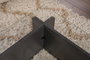 Nordure Mesa de Centro Flavio Antracita Cristal Templado Melamina 105x65x30cm